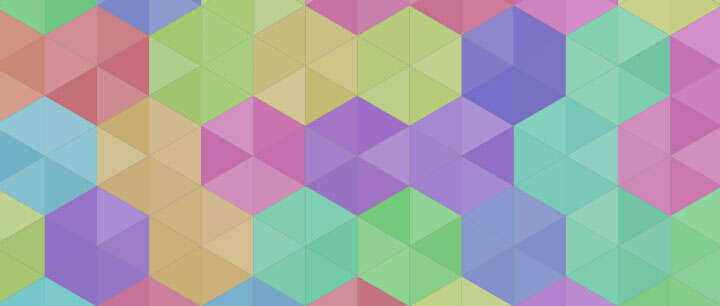 html5 canvas彩色六角菱形拼接背景图案特效 - KingHub