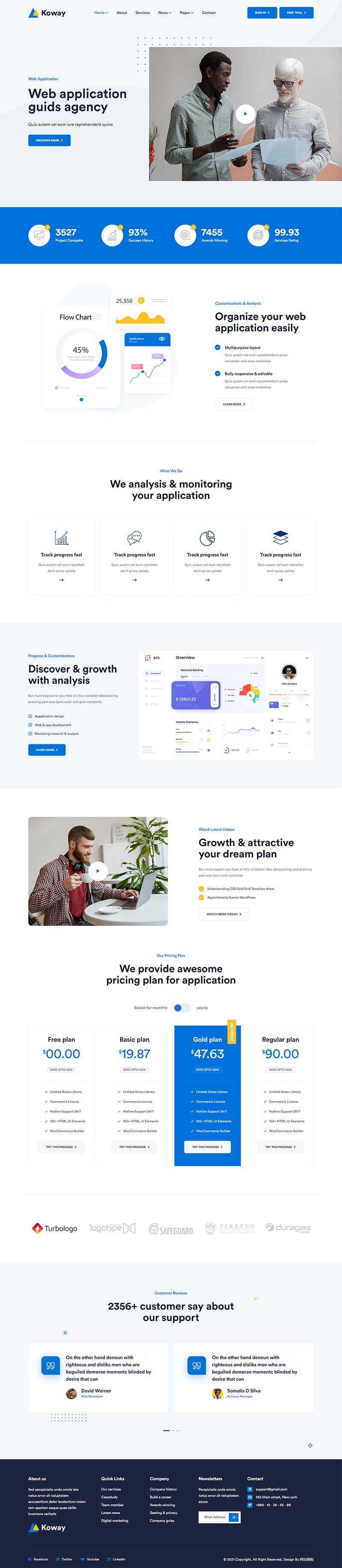 bootstrap多功能IT软件技术公司官网html模板 - KingHub