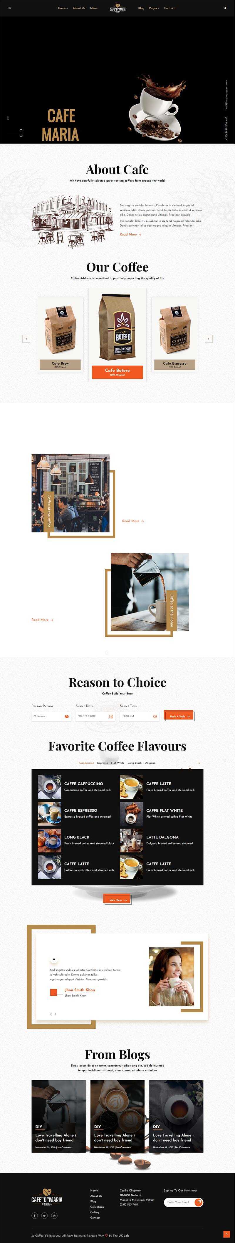 bootstrap响应式甜品茶餐厅官网html模板 - KingHub
