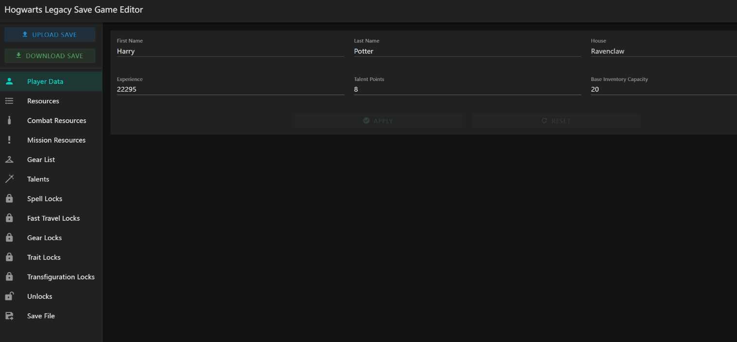 霍格沃茨之遗游戏存档编辑器1.7.1 - KingHub