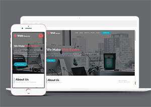 绿色创意设计机构网站模板源码 - KingHub