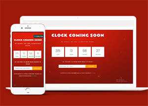 宽屏新年倒计时类网站模板下载 - KingHub