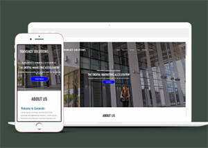 简洁数字营销类公司网站模板 - KingHub