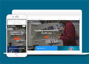 宽屏牙科诊所医疗网站模板下载 - KingHub