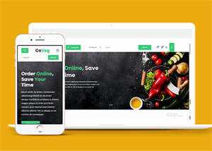 简洁生活食品电商类网站模板下载 - KingHub