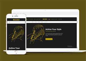 简洁发型设计培训学校网站模板 - KingHub