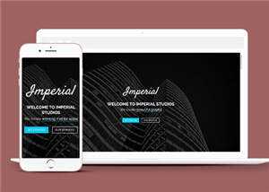 平面设计创意工作室响应式网页模板 - KingHub