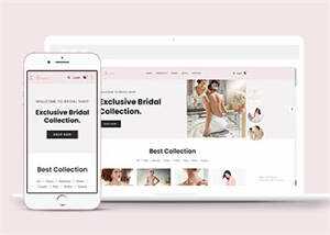 简洁婚纱定制电子商务网站模板 - KingHub