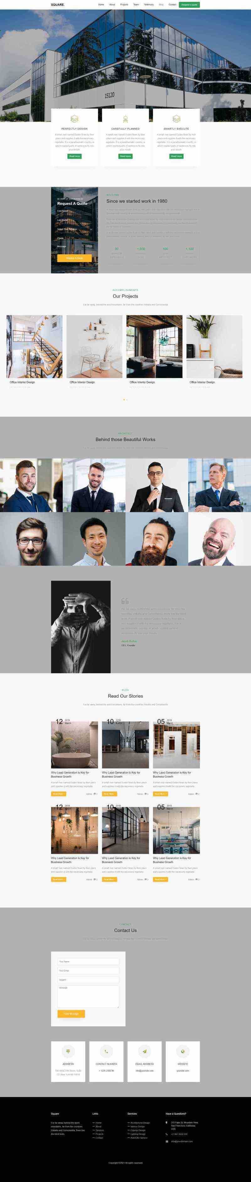 响应式室内装修设计网站html模板 - KingHub