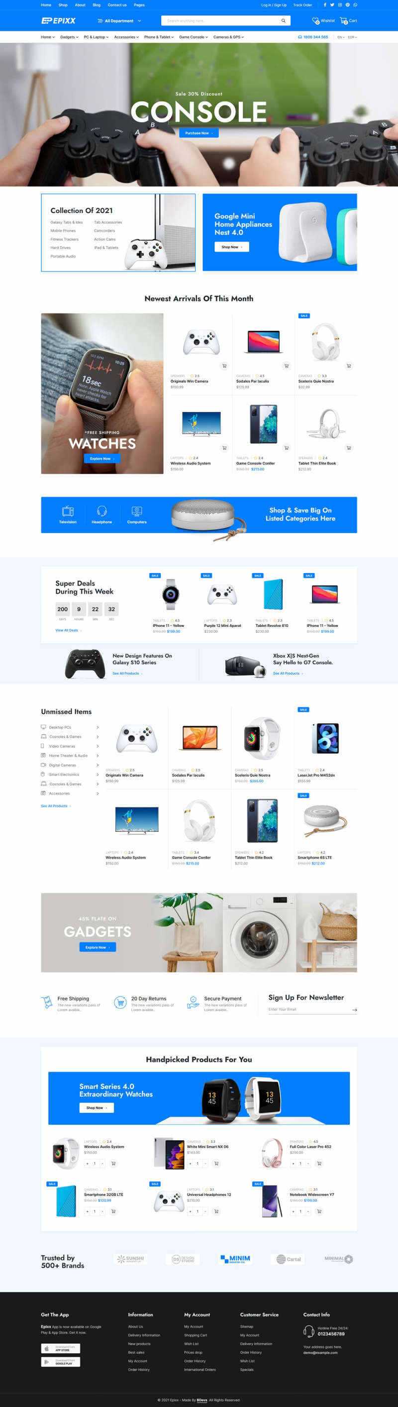 数码产品电子商务HTML响应式模板 - KingHub