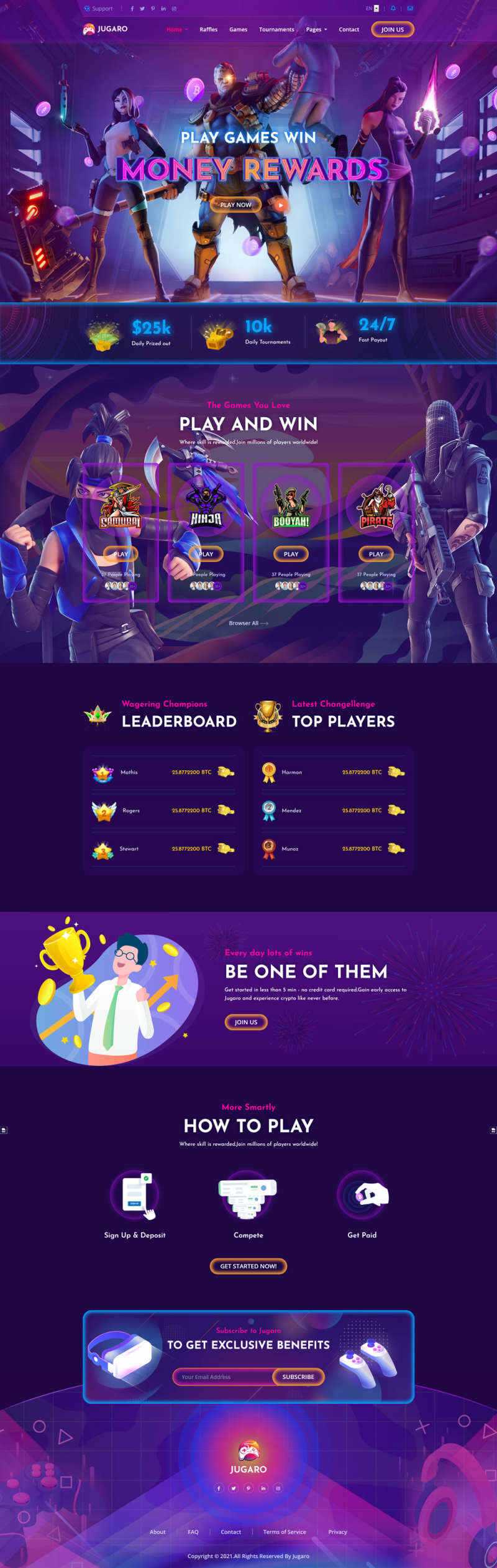 bootstrap响应式电子竞技游戏官网HTML模板 - KingHub