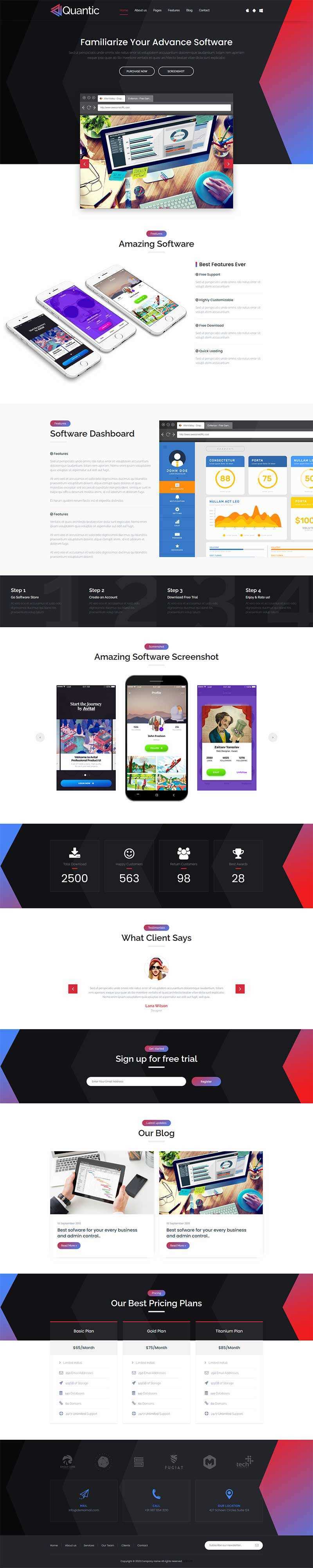 软件开发设计服务公司网站html模板 - KingHub