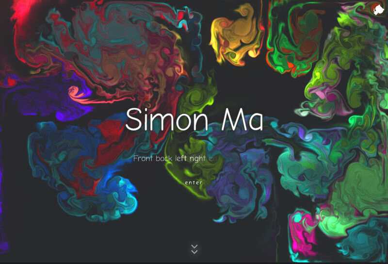 炫彩流光下拉翻页引导页html模板 - KingHub