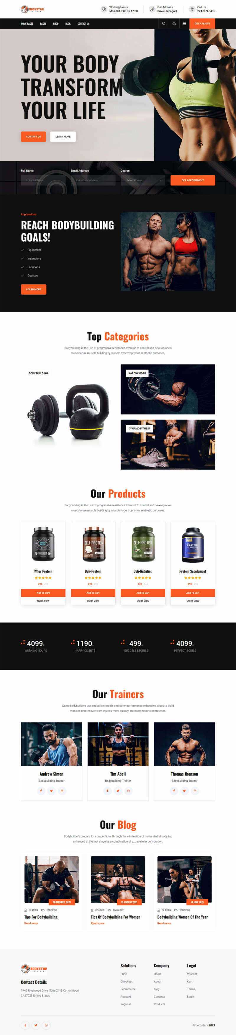 bootstrap响应式健身房设备公司官网html模板 - KingHub