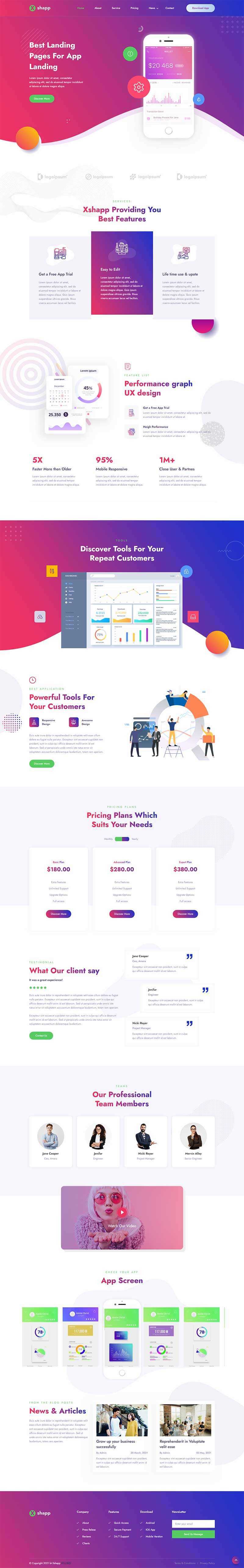 响应式app软件功能介绍官网html模板 - KingHub
