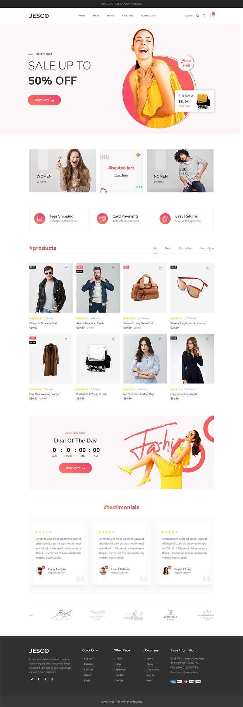 响应式时尚服装配饰商城HTML模板 - KingHub