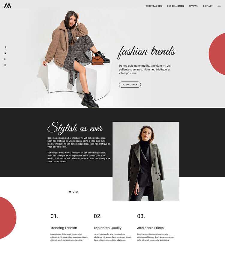 欧美时尚服饰网站html5模板 - KingHub