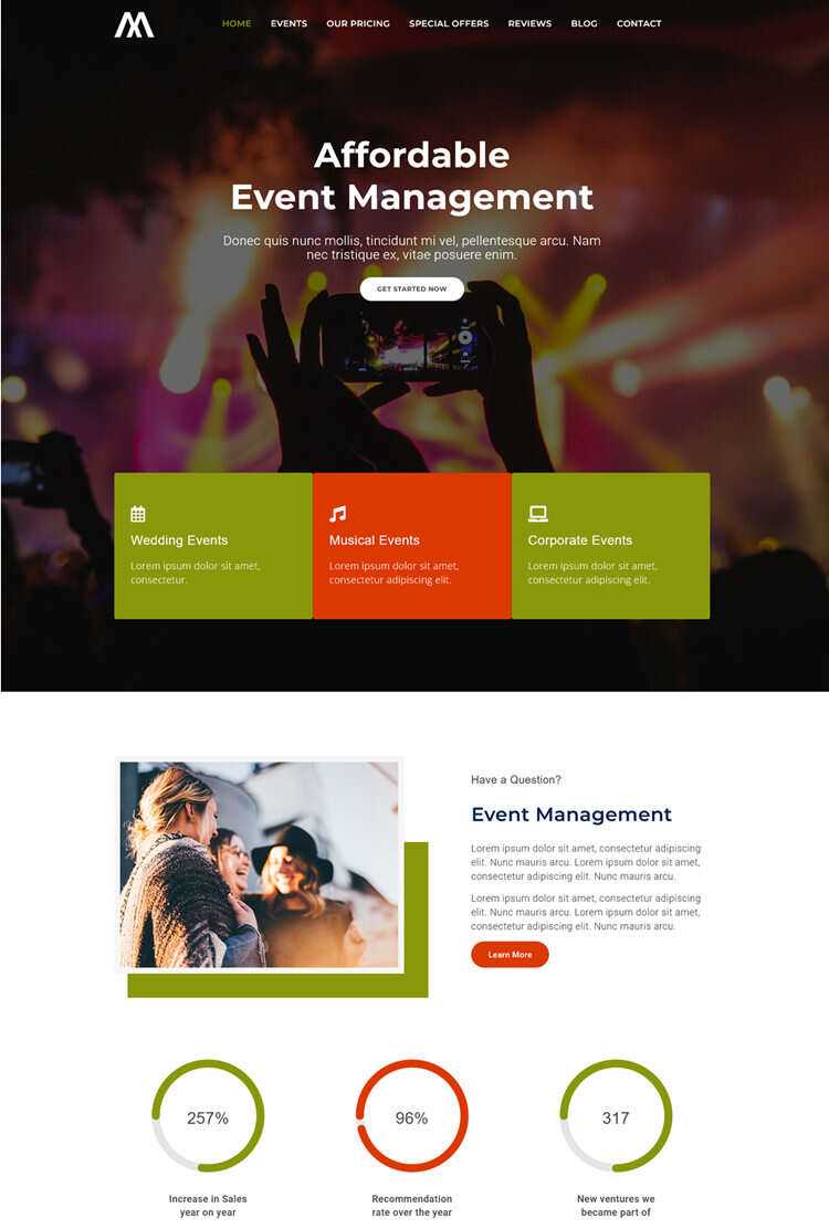 各类活动策划公司网站html5模版 - KingHub
