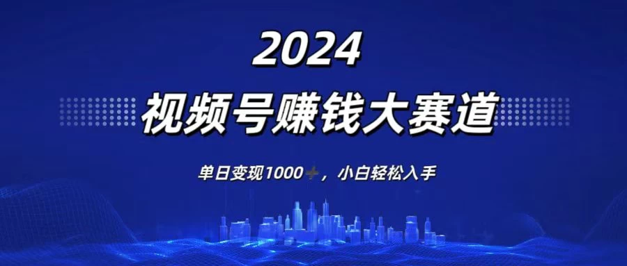 2024视频号赚钱大赛道，单日变现1000+，小白轻松入手 - KingHub