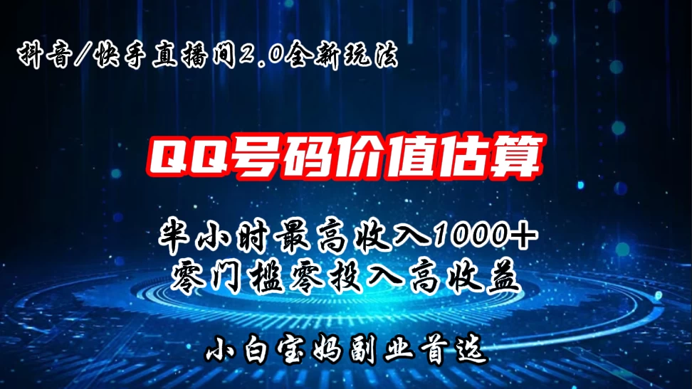 QQ号码价值估算2.0全新玩法，半小时1000+，零门槛零投入，小白首选 - KingHub