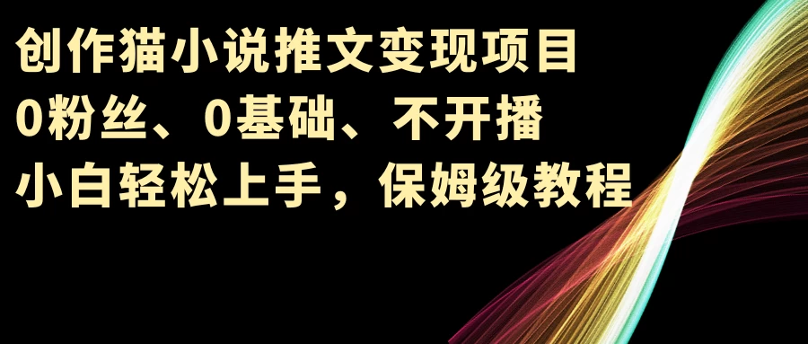 小说推文变现项目，0粉丝、0基础、不开播、小白轻松上手，保姆级教程 - KingHub