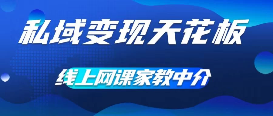 私域变现天花板，网课家教中介，只做渠道和流量，让大学生给你打工、0成本实现月入五位数 - KingHub