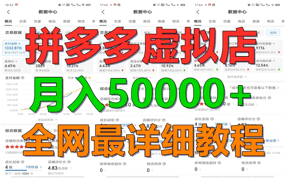 拼多多虚拟电商月入50000+你干你也行，暴利稳定长久，副业首选 - KingHub