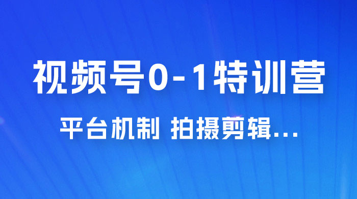 视频号 0-1 特训营：平台机制、拍摄剪辑、内容创作、爆款公式，实战案例分享 - KingHub