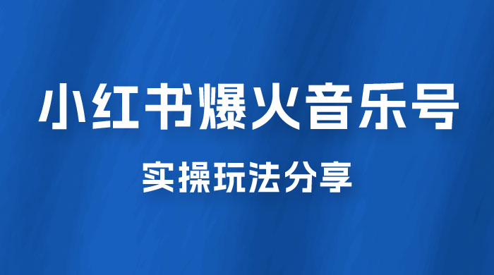 副业拆解：小红书爆火音乐号引流变现项目，视频版一条龙实操玩法分享给你 - KingHub
