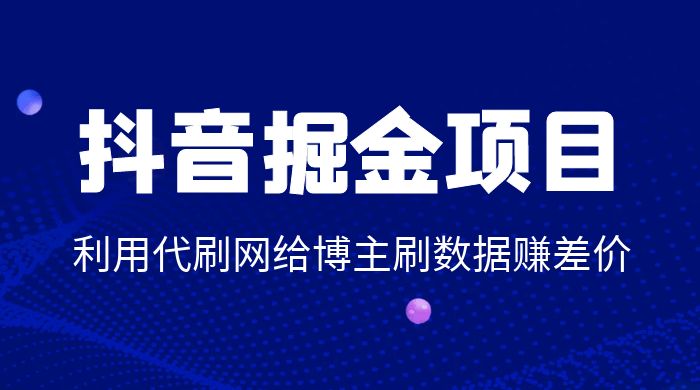 抖音掘金项目：利用代刷网给博主刷数据赚差价 - KingHub