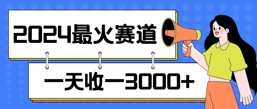 2024最火赛道，一天收一3000+，拉爆全平台流量，新手小白一看就会 - KingHub
