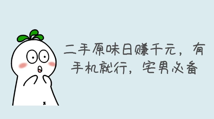 二手原味日赚千元，有手机就行，宅男必备【揭秘】 - KingHub