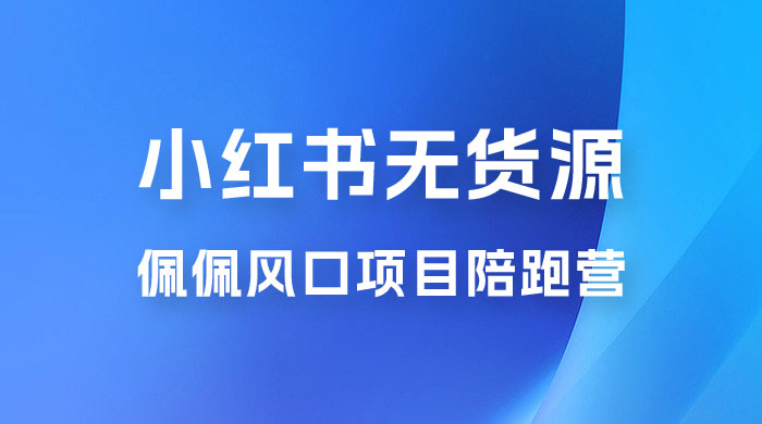 佩佩 · 小红书无货源风口项目陪跑营：不用拍摄、不用露脸、不用买产品、不用营业执照、一部手机即可开店 - KingHub